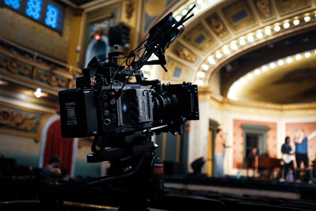 Cinema camera on a production set — media rental category